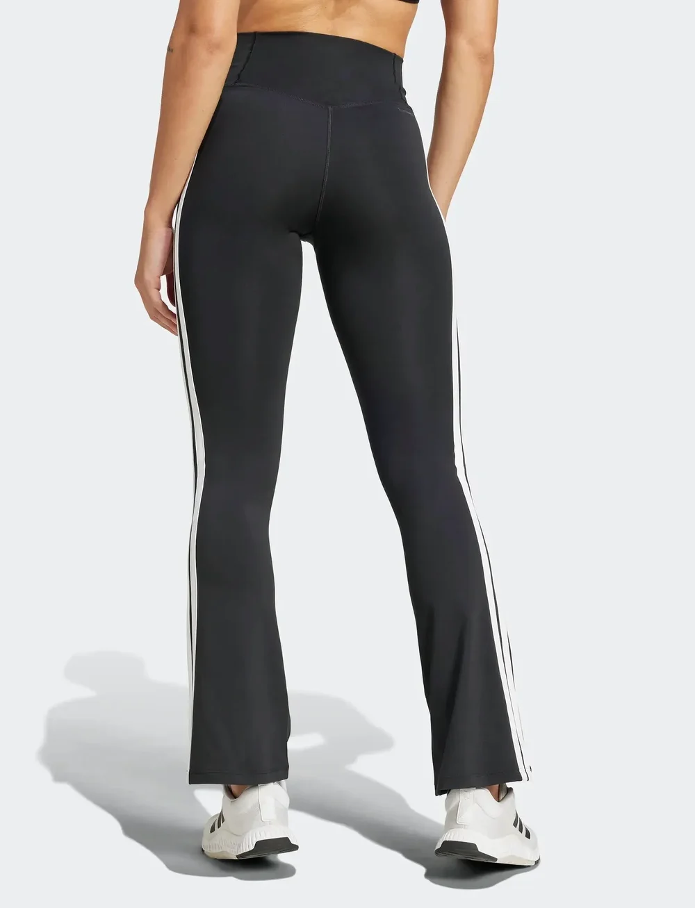 adidas Performance - OPT ESS 3S FLAR - tights - black/white - 2