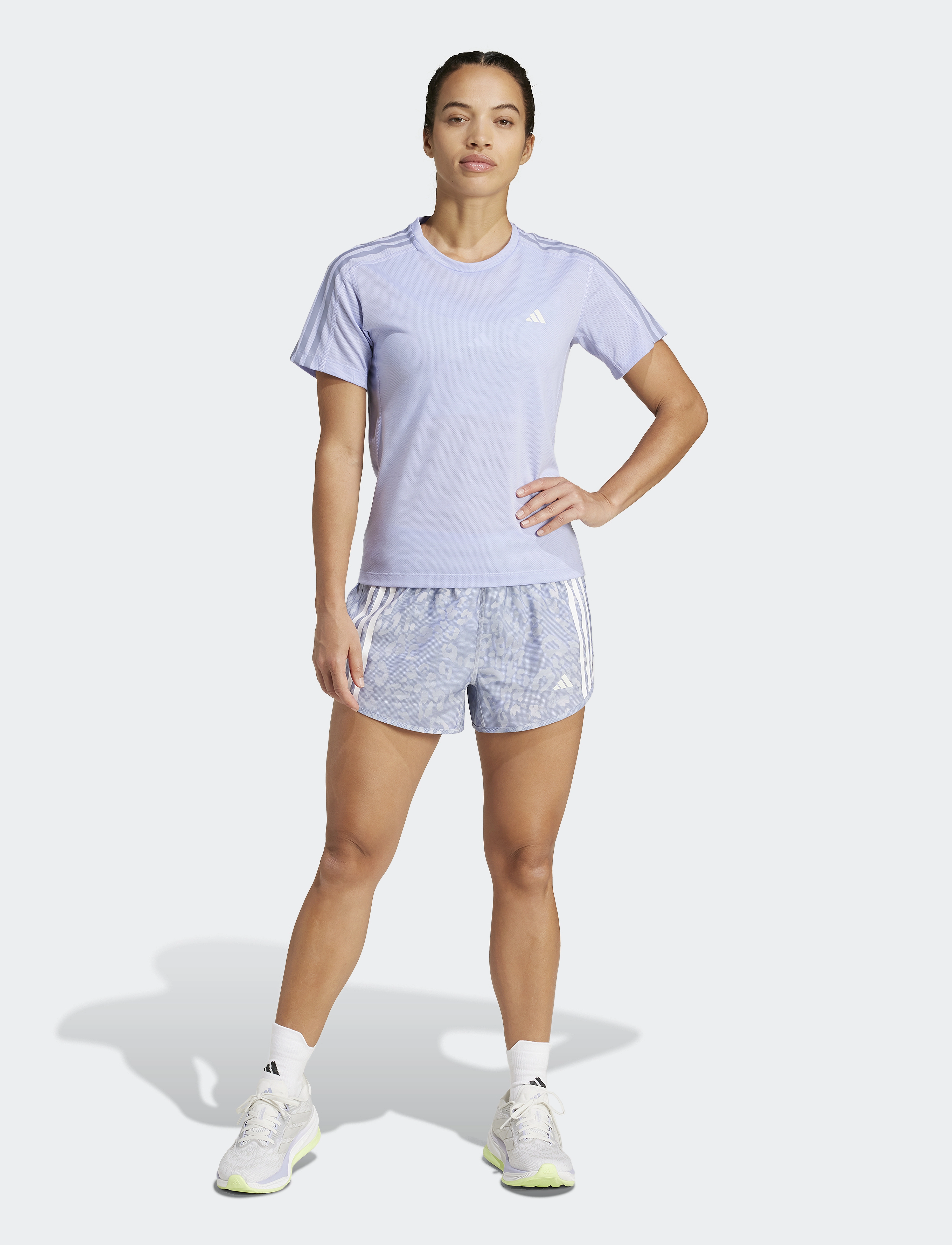 adidas Performance - OTR E AOP SHO W - korte trainingsshorts - dshgry/vioton - 5