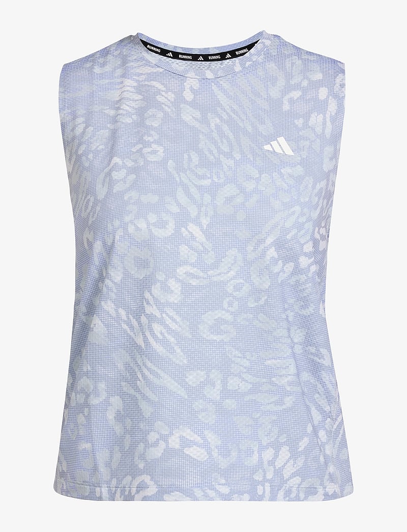 adidas Performance - OTR E AOP T W - tank tops - dshgry/vioton - 1