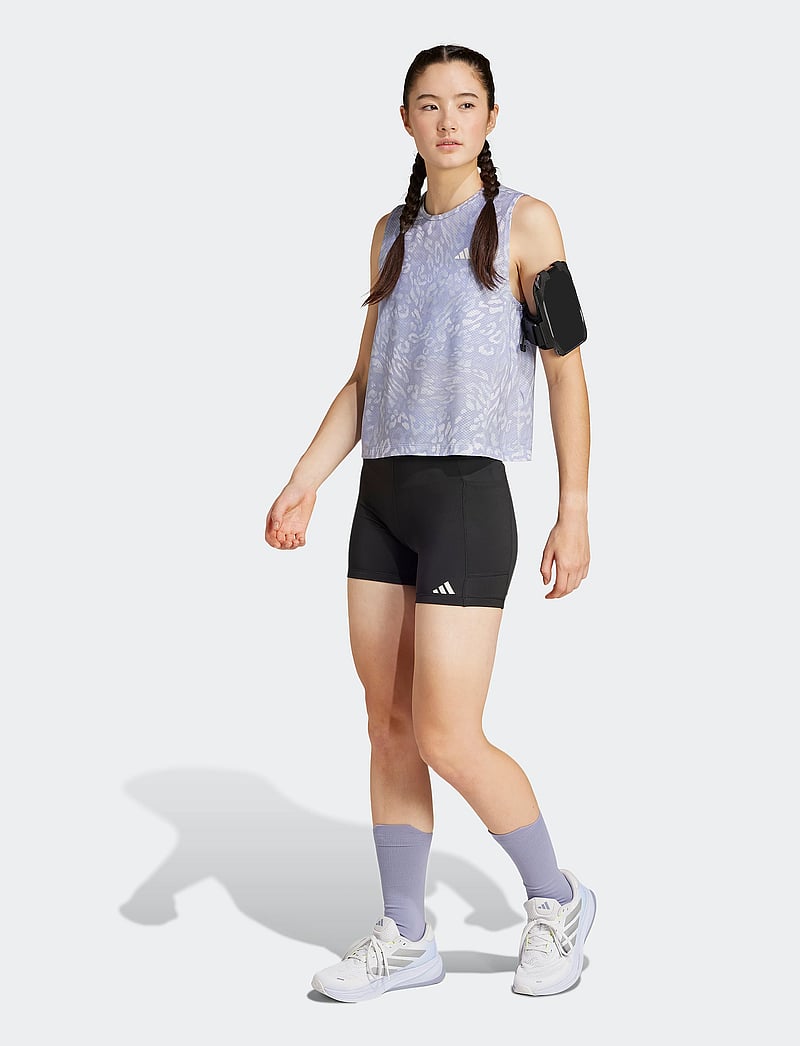 adidas Performance - OTR E AOP T W - tank tops - dshgry/vioton - 2