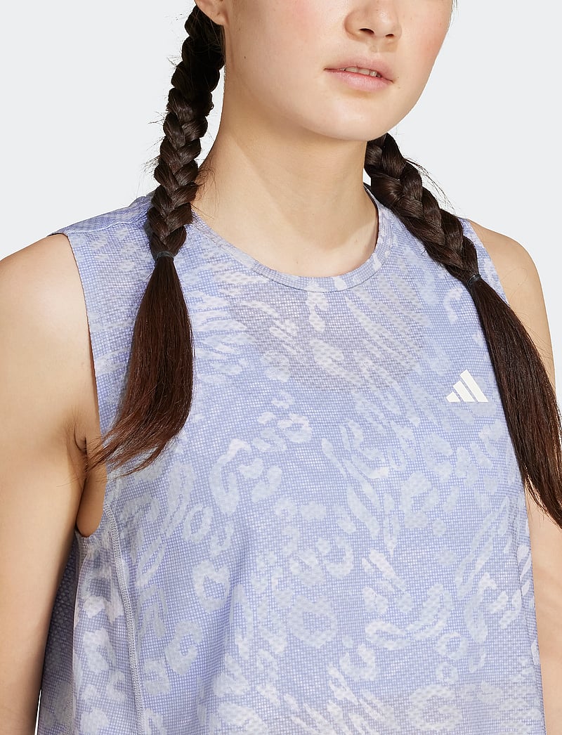 adidas Performance - OTR E AOP T W - tank tops - dshgry/vioton - 3