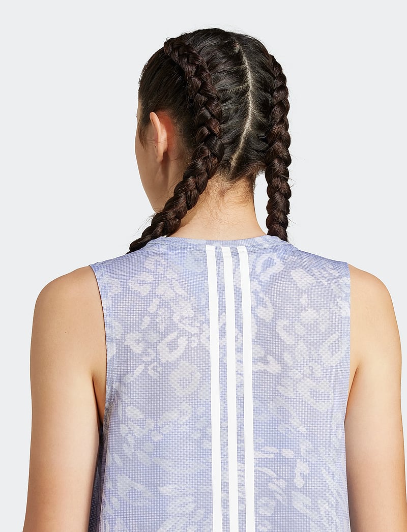 adidas Performance - OTR E AOP T W - tank tops - dshgry/vioton - 4