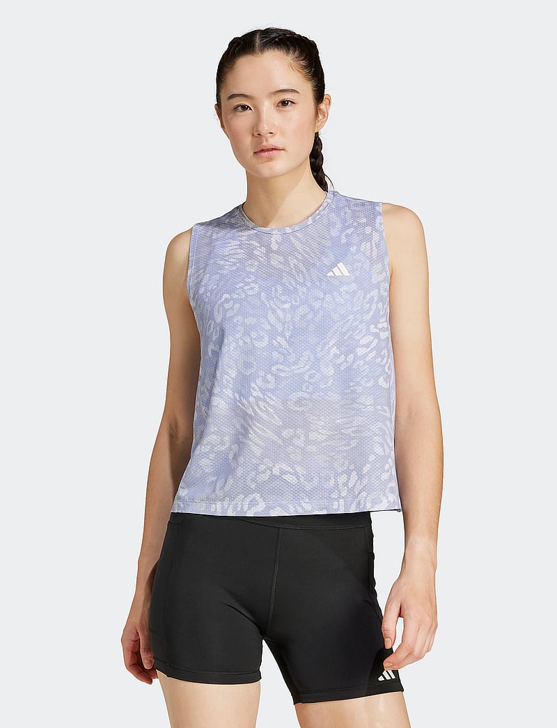 adidas Performance - OTR E AOP T W - tank tops - dshgry/vioton - 5