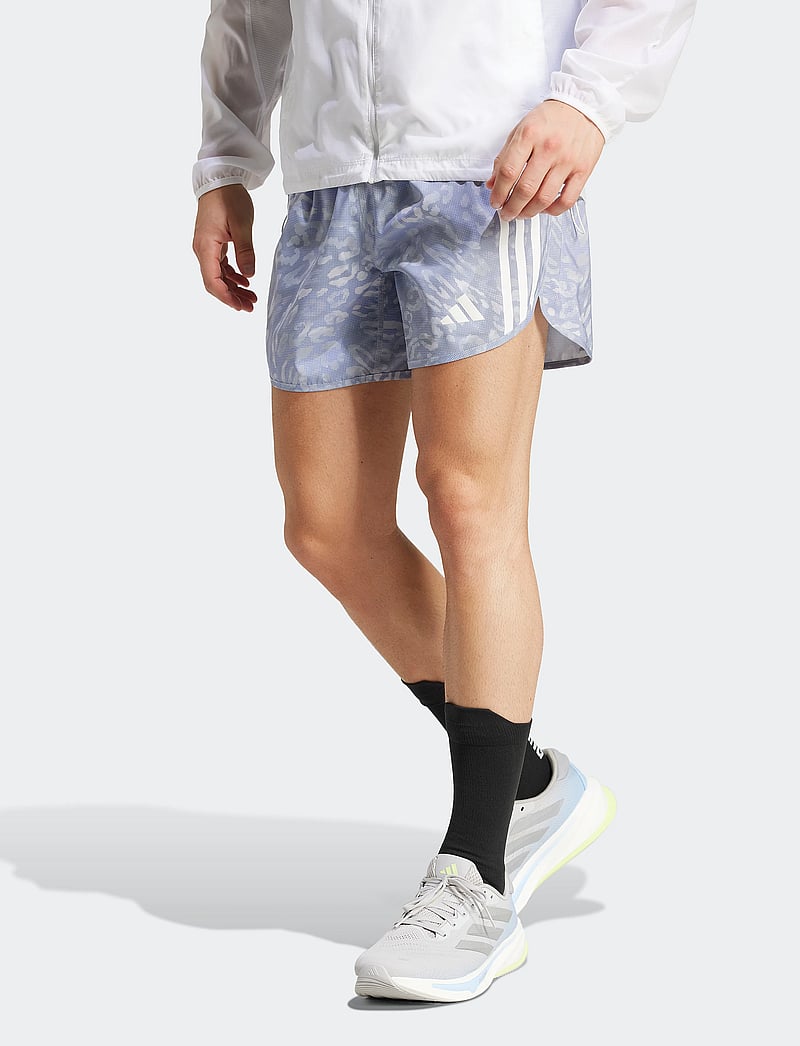 adidas Performance - OTR E AOP SHO M - laufshorts - dshgry/vioton - 0