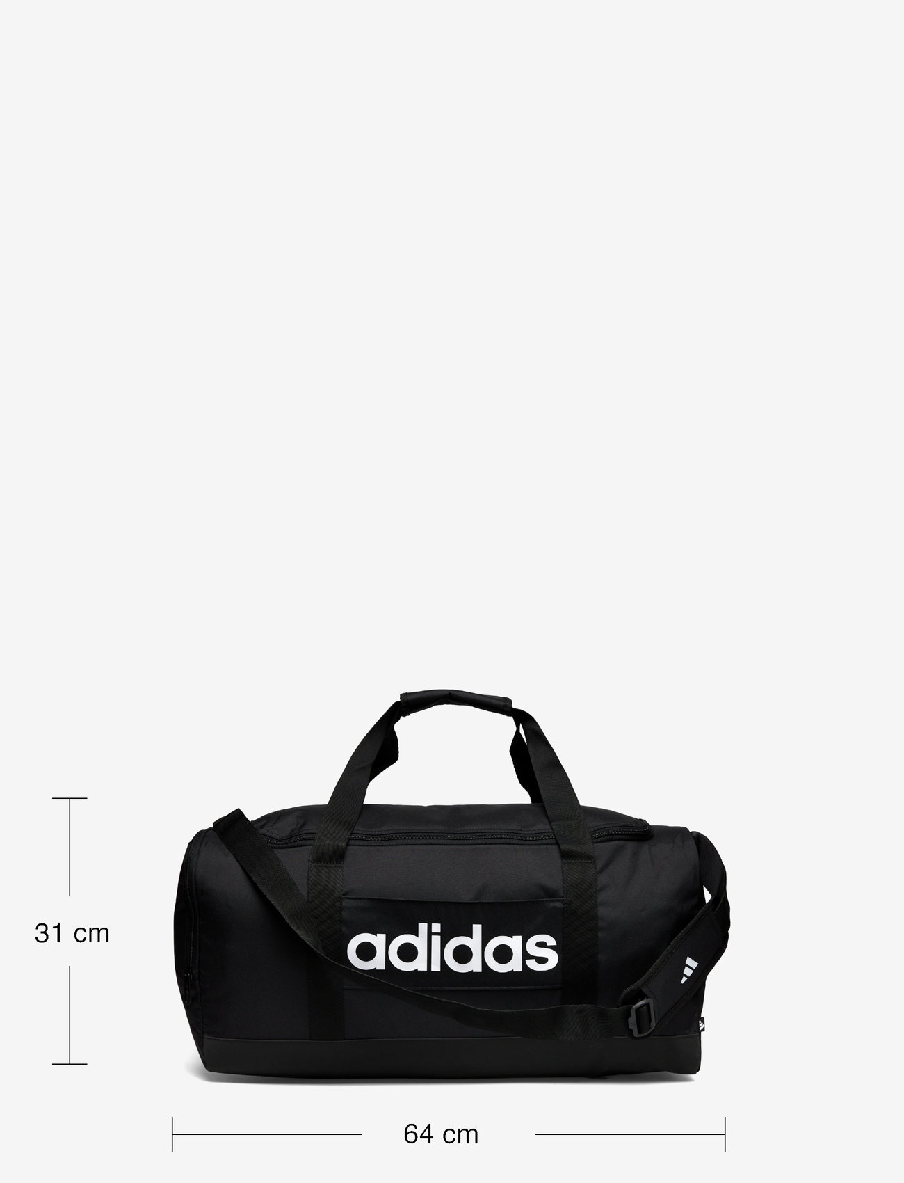 adidas Performance - LINEAR DUFFEL M - trainingstaschen - black/black/white - 3