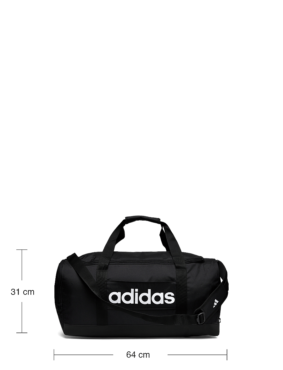 adidas Performance - LINEAR DUFFEL M - træningstasker - black/black/white - 3