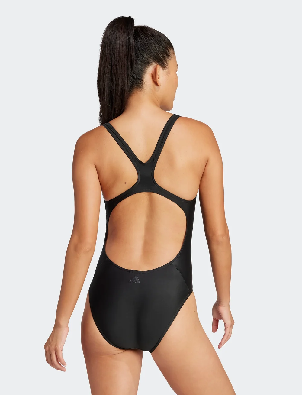 adidas Performance - BIG BARS SUIT - sport-bademode - black/white - 2