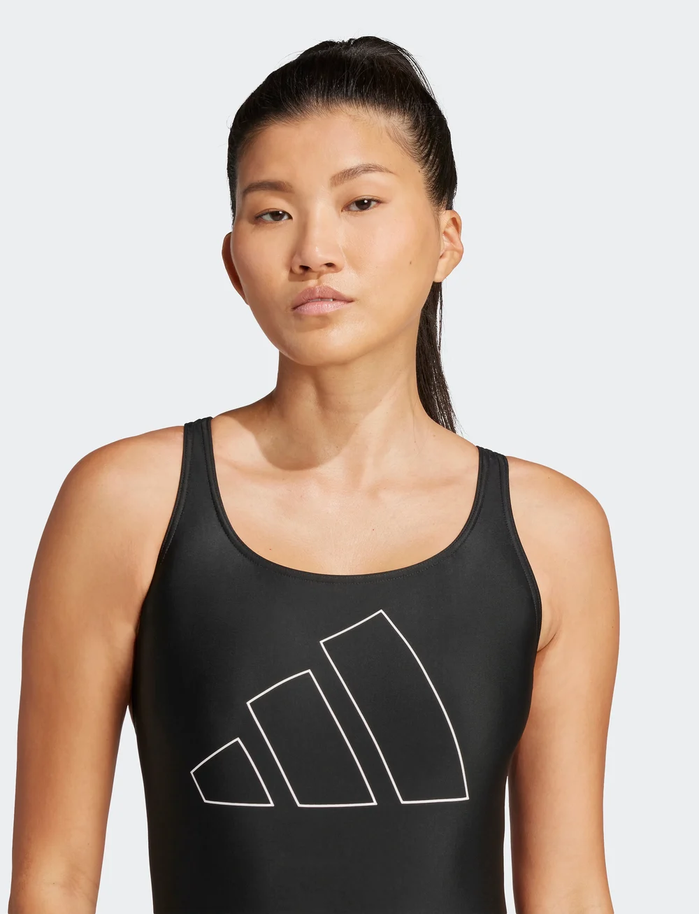 adidas Performance - BIG BARS SUIT - sport-bademode - black/white - 4