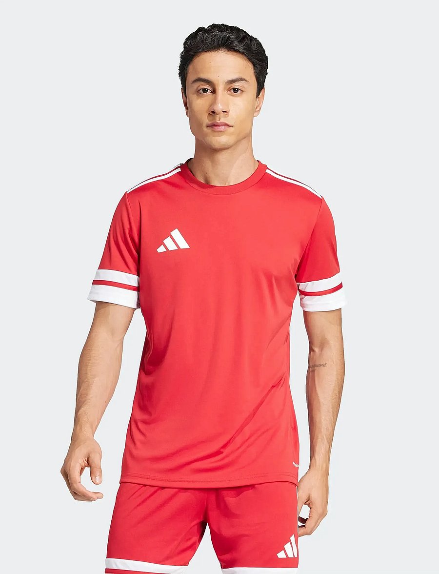 adidas Performance - SQUA25 JSY M - t-shirts - tepore/white - 0