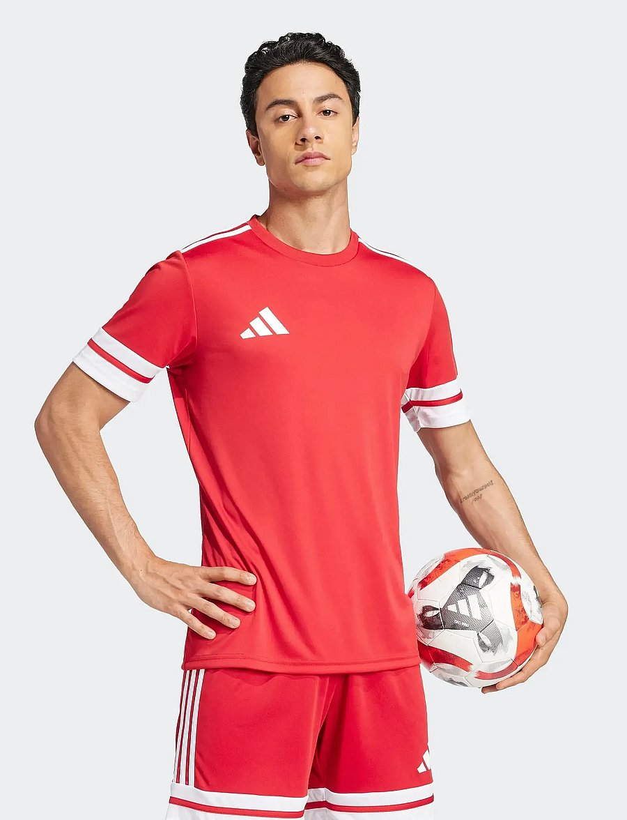 adidas Performance - SQUA25 JSY M - t-shirts - tepore/white - 4