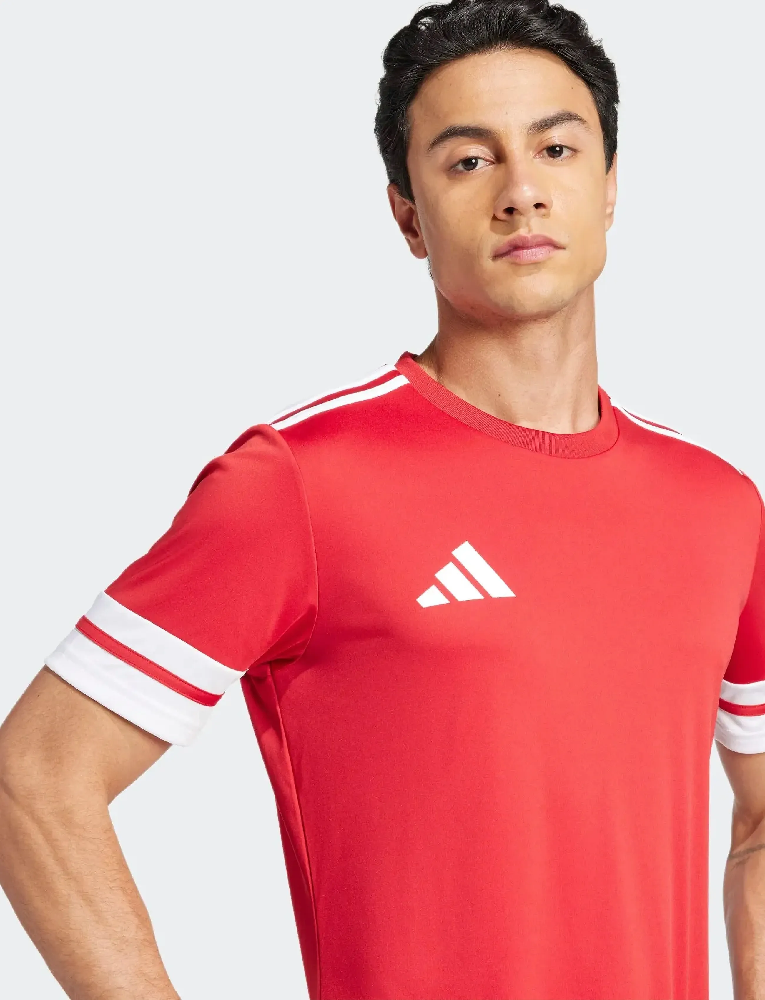 adidas Performance - SQUA25 JSY M - t-shirts - tepore/white - 5