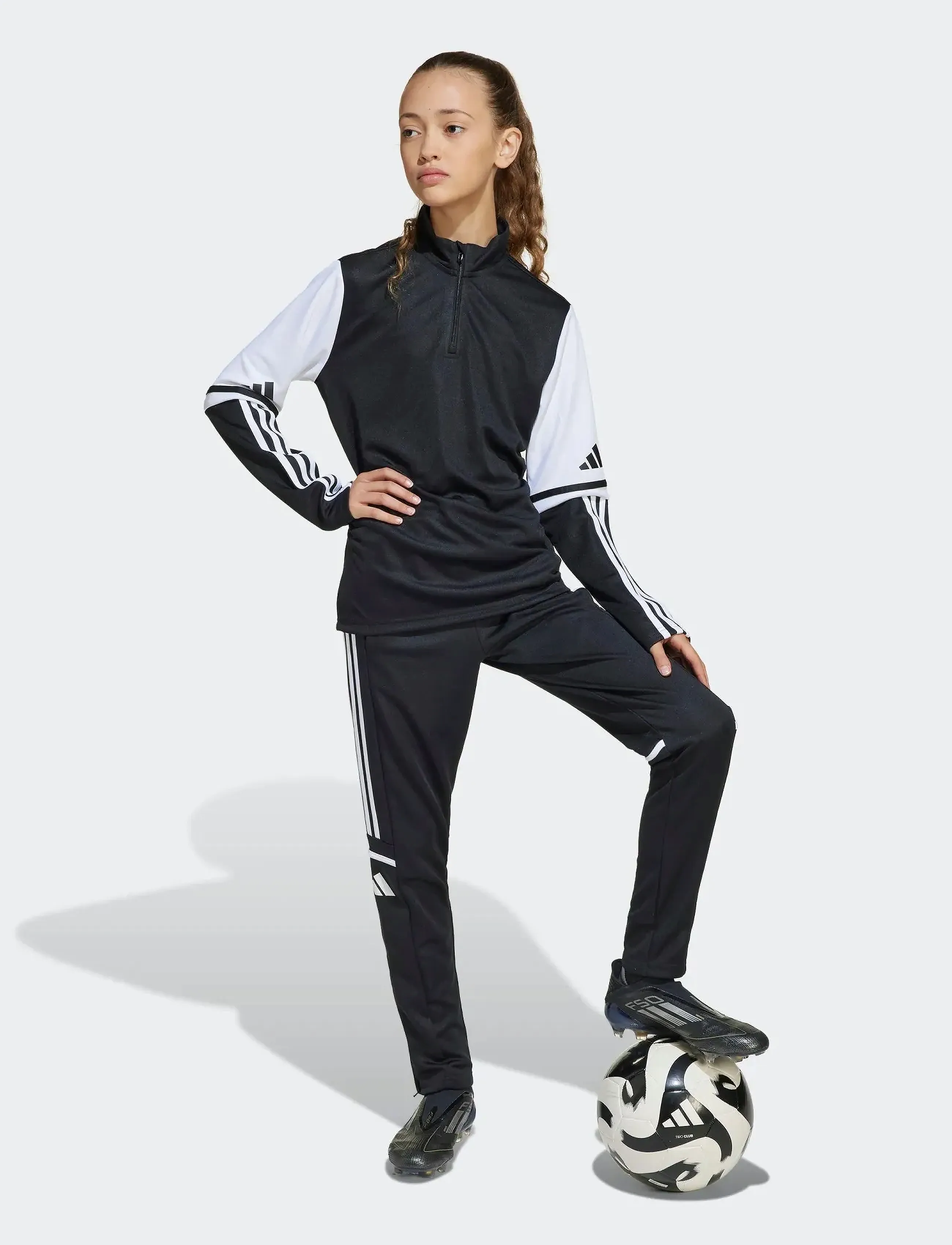 adidas Performance Sq25 Tr Top Y, 152, Black, Sweatshirts & Hættetrøjer > Sweatshirts, Børn