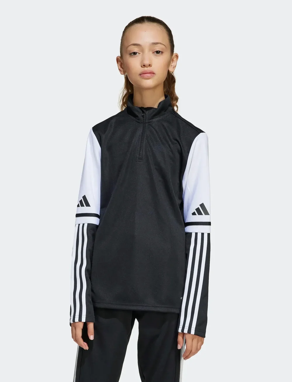 adidas Performance - SQ25 TR TOP Y - sweatshirts - black/white - 4