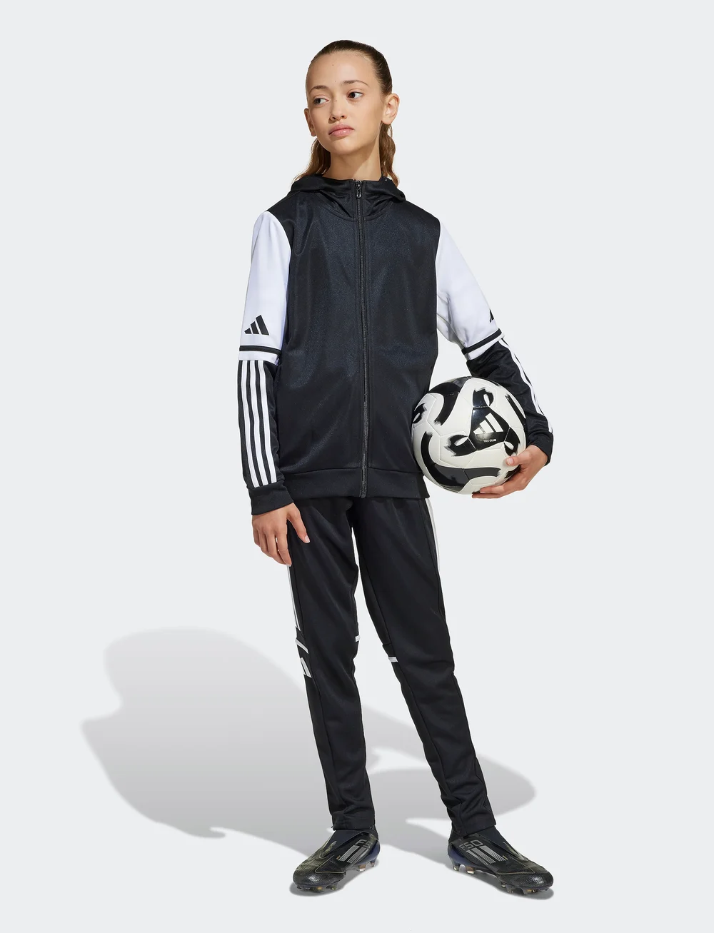 adidas Performance - SQ25 HOOD Y - džemperi ar kapuci - black/white - 0