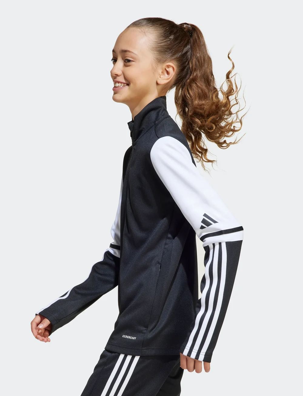 adidas Performance - SQ25 HOOD Y - džemperi ar kapuci - black/white - 5