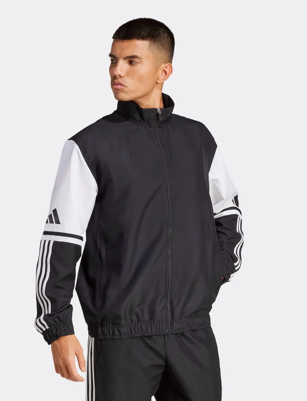 adidas Performance - SQ25 PRE JKT - sweatshirts - black/white - 0
