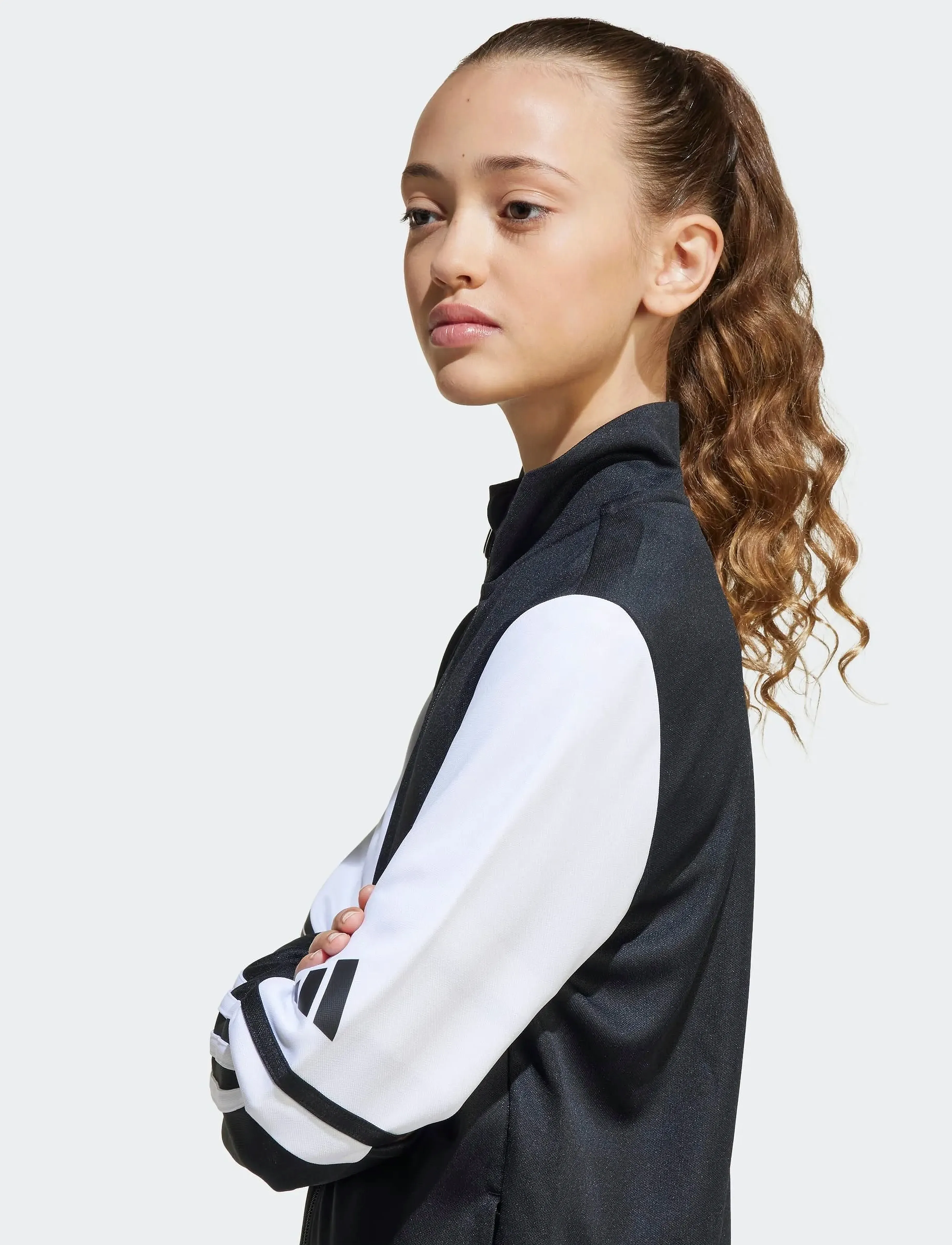 adidas Performance - SQ25 TR JKT Y - sweatshirts - black/white - 2