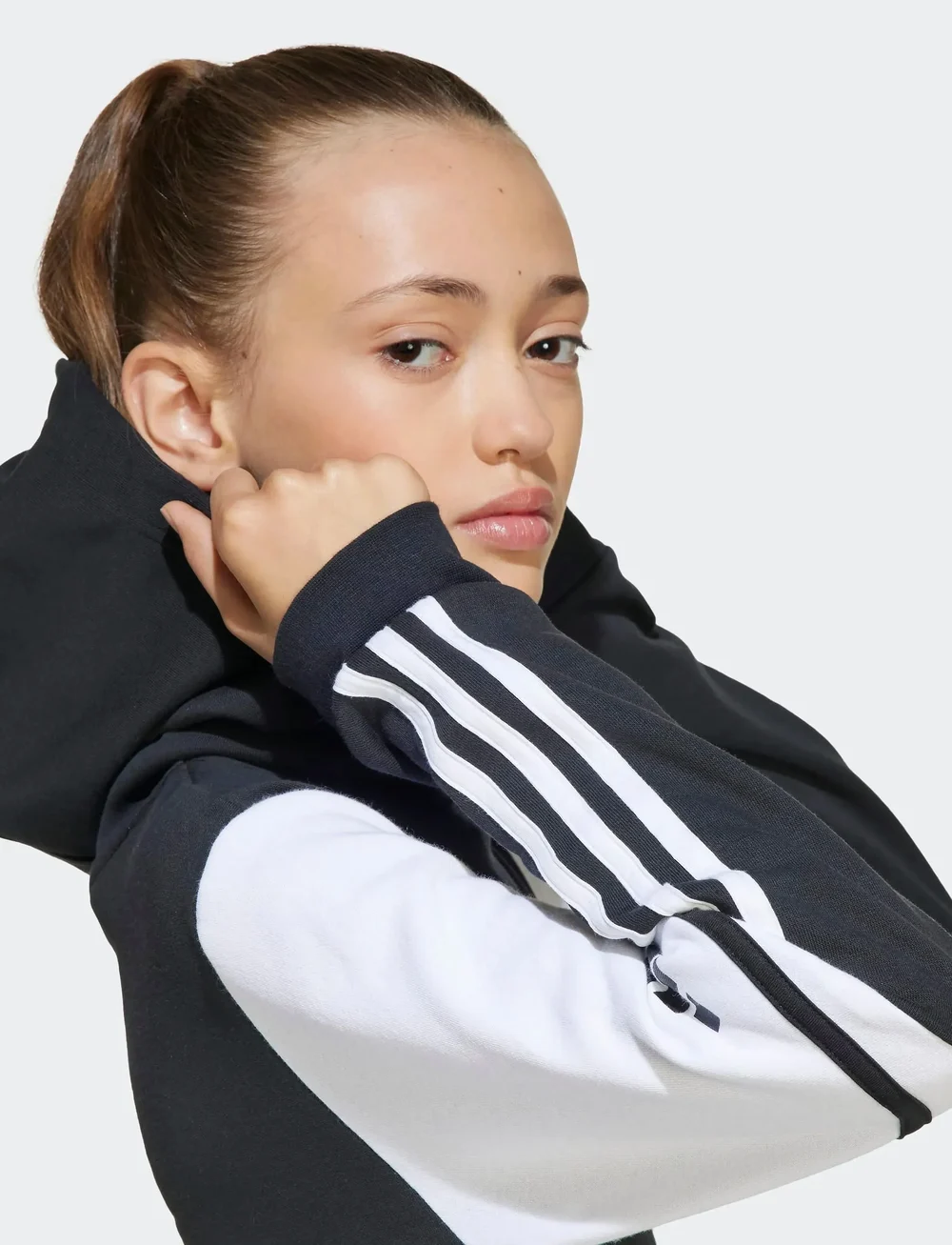 adidas Performance - SQ25 SW HOOD Y - kapuzenpullover - black/white - 2