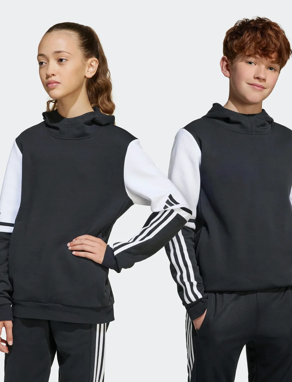 adidas Performance - SQ25 SW HOOD Y - kapuzenpullover - black/white - 4