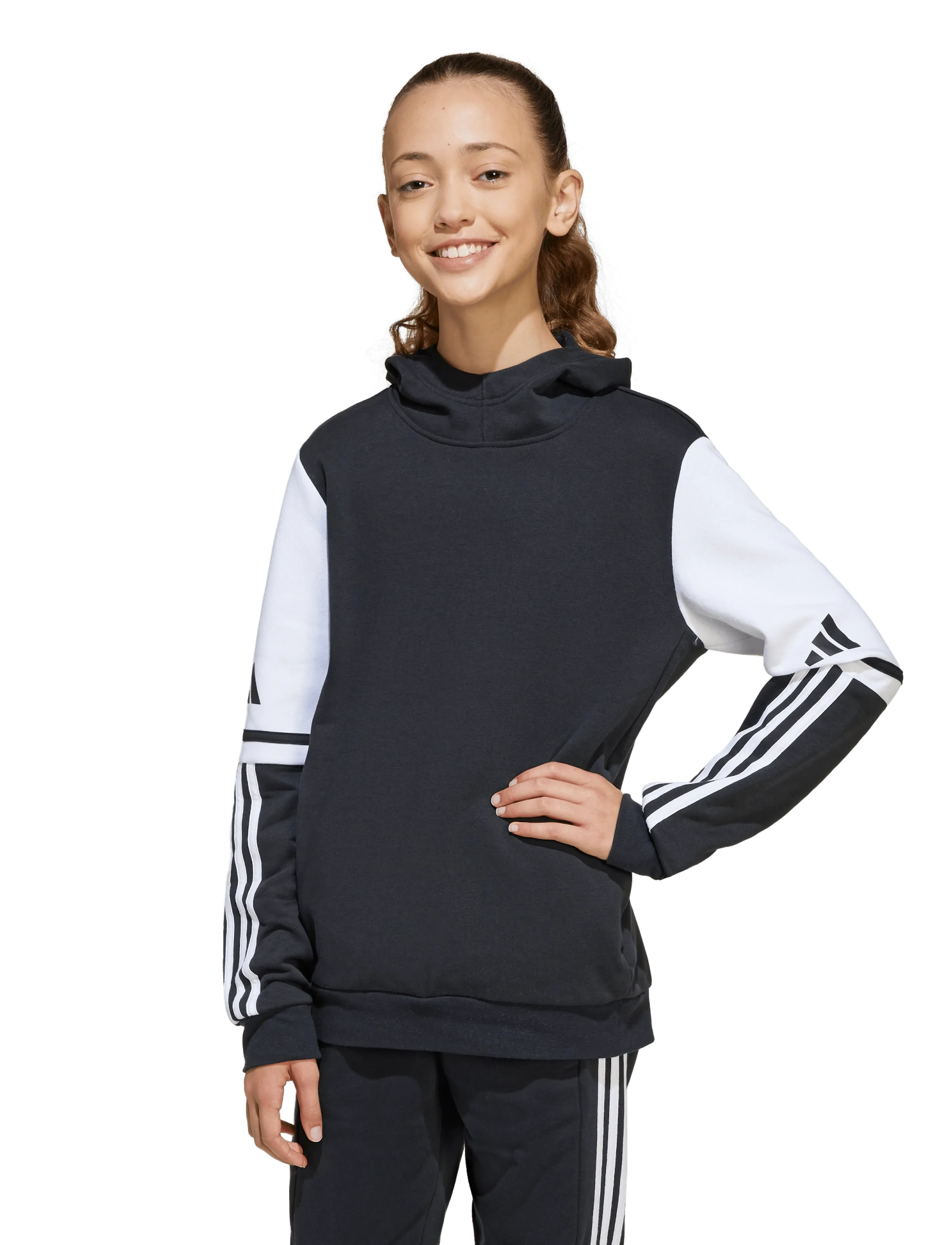 adidas Performance - SQ25 SW HOOD Y - hoodies - black/white - 5
