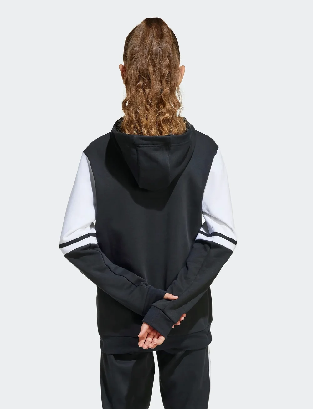 adidas Performance - SQ25 SW HOOD Y - kapuzenpullover - black/white - 5