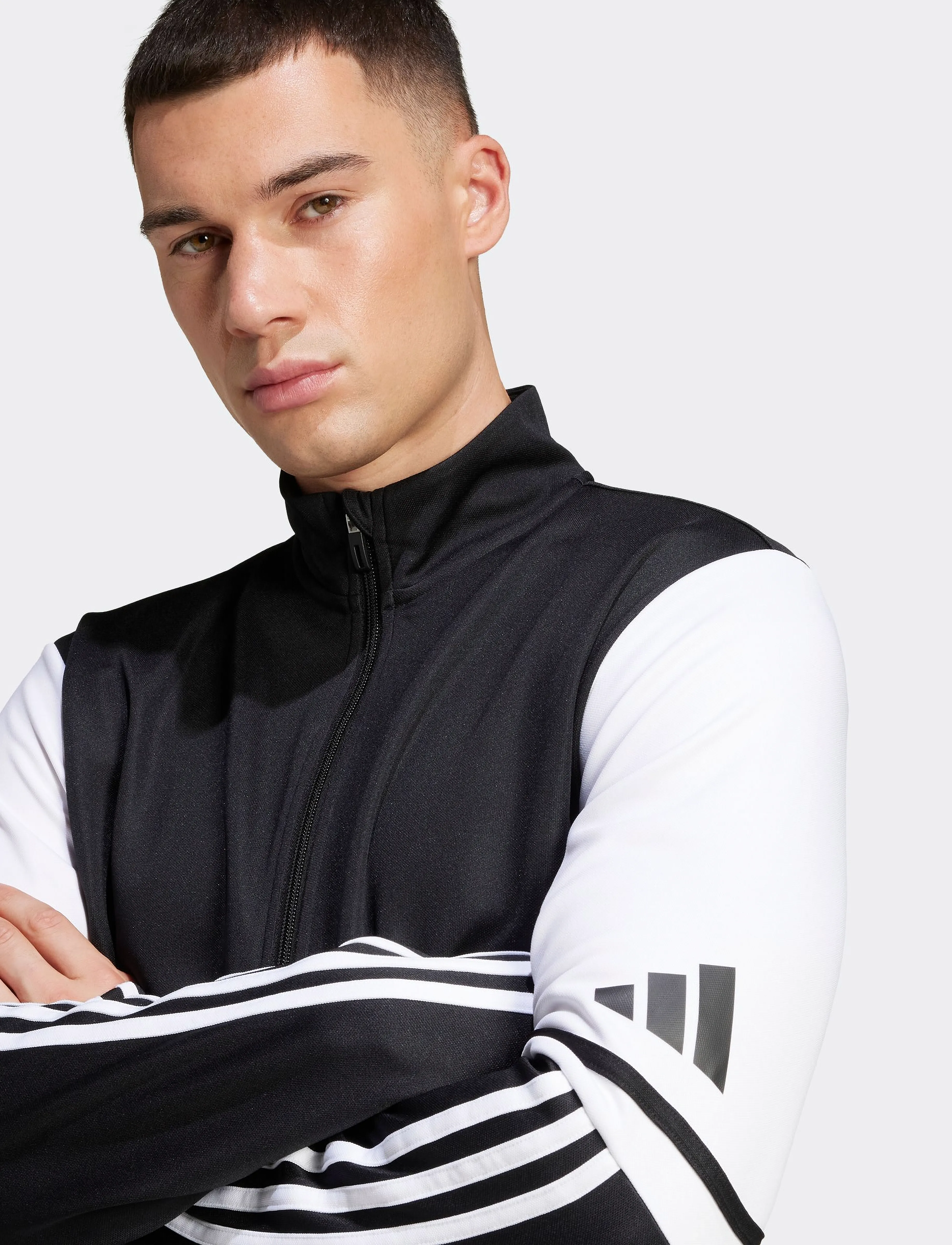 adidas Performance SQ25 TR JKT - Streetstyle - BLACK/WHITE / black