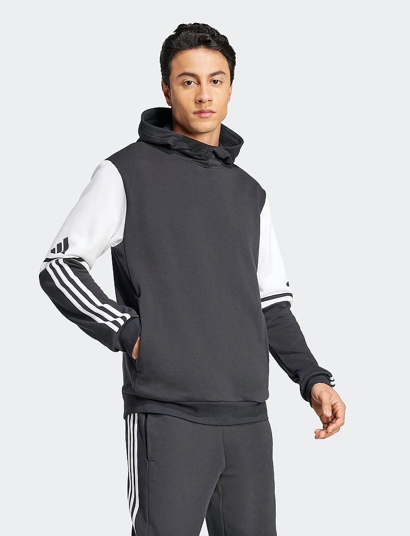 adidas Performance - SQ25 SW HOOD - huvtröjor - black/white - 0