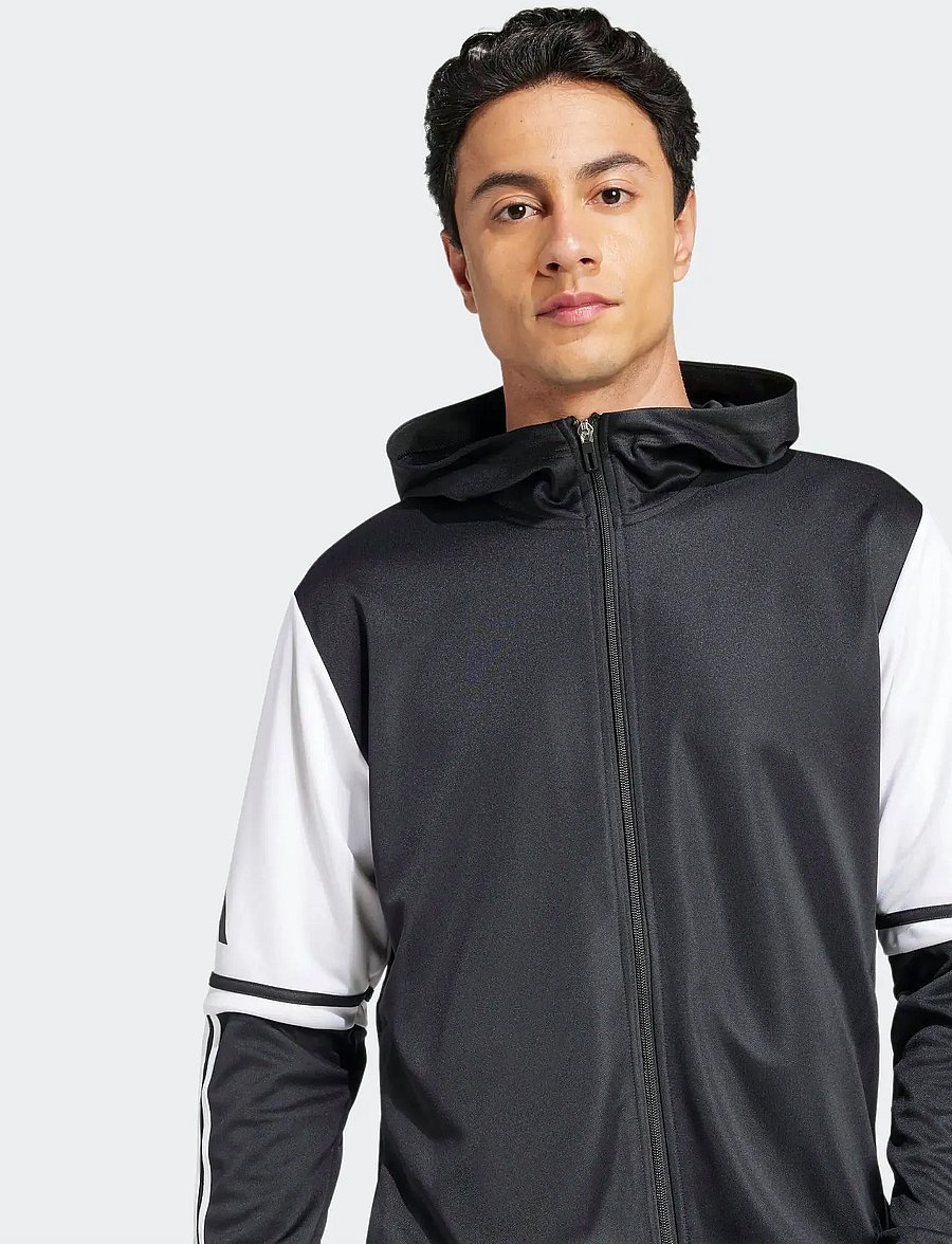 adidas Performance - SQ25 HOOD - huvtröjor - black/white - 5