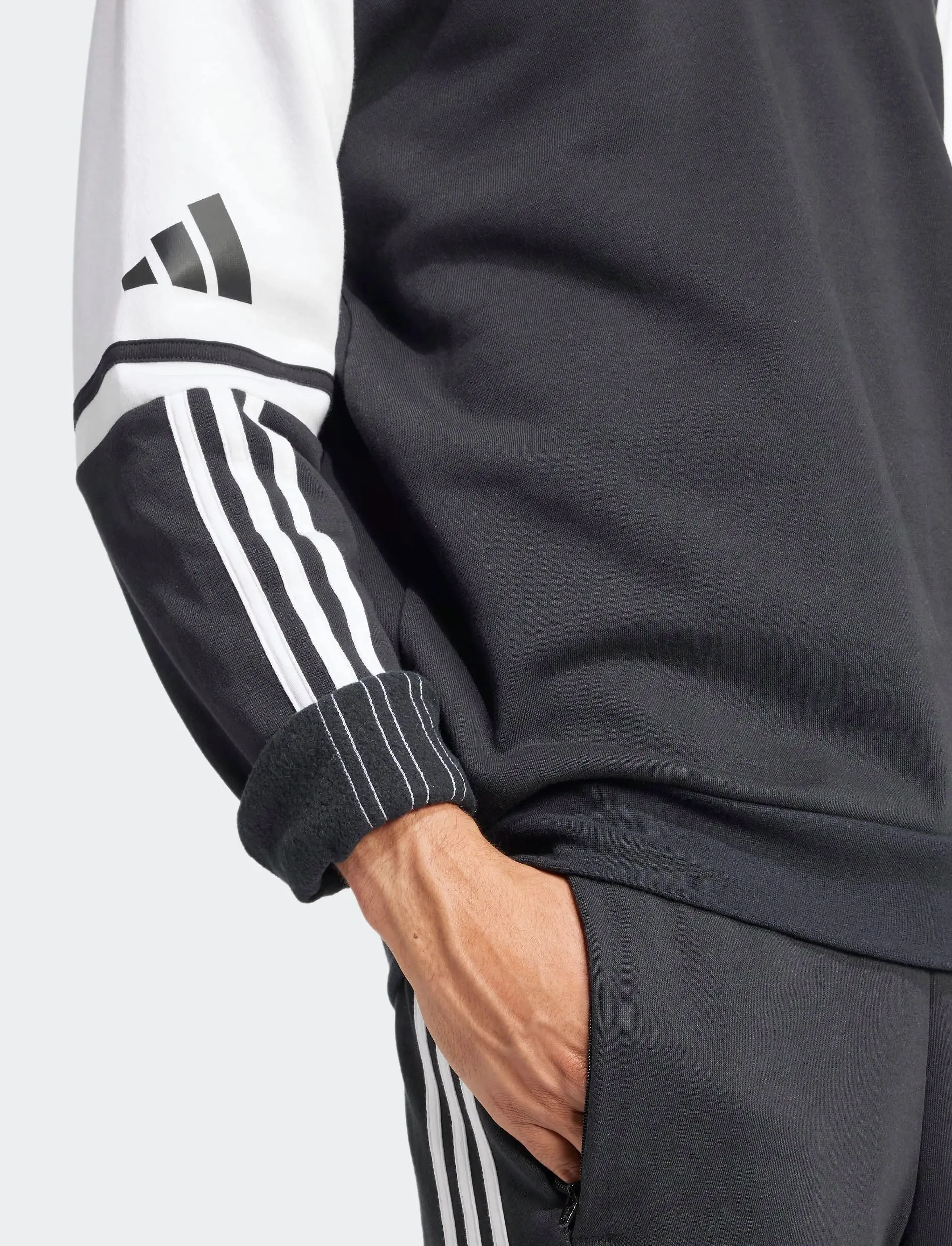 adidas Performance - SQ25 SW CREW - sport - black/white - 3