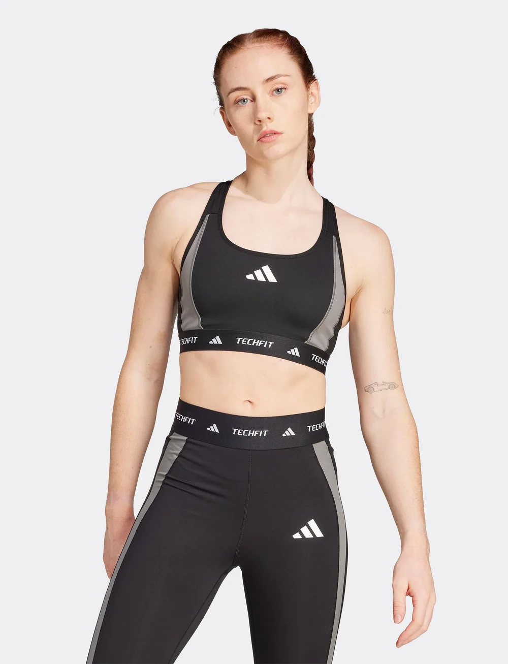 adidas Performance - TF MS CB BRA - medium support - black/grefou - 0