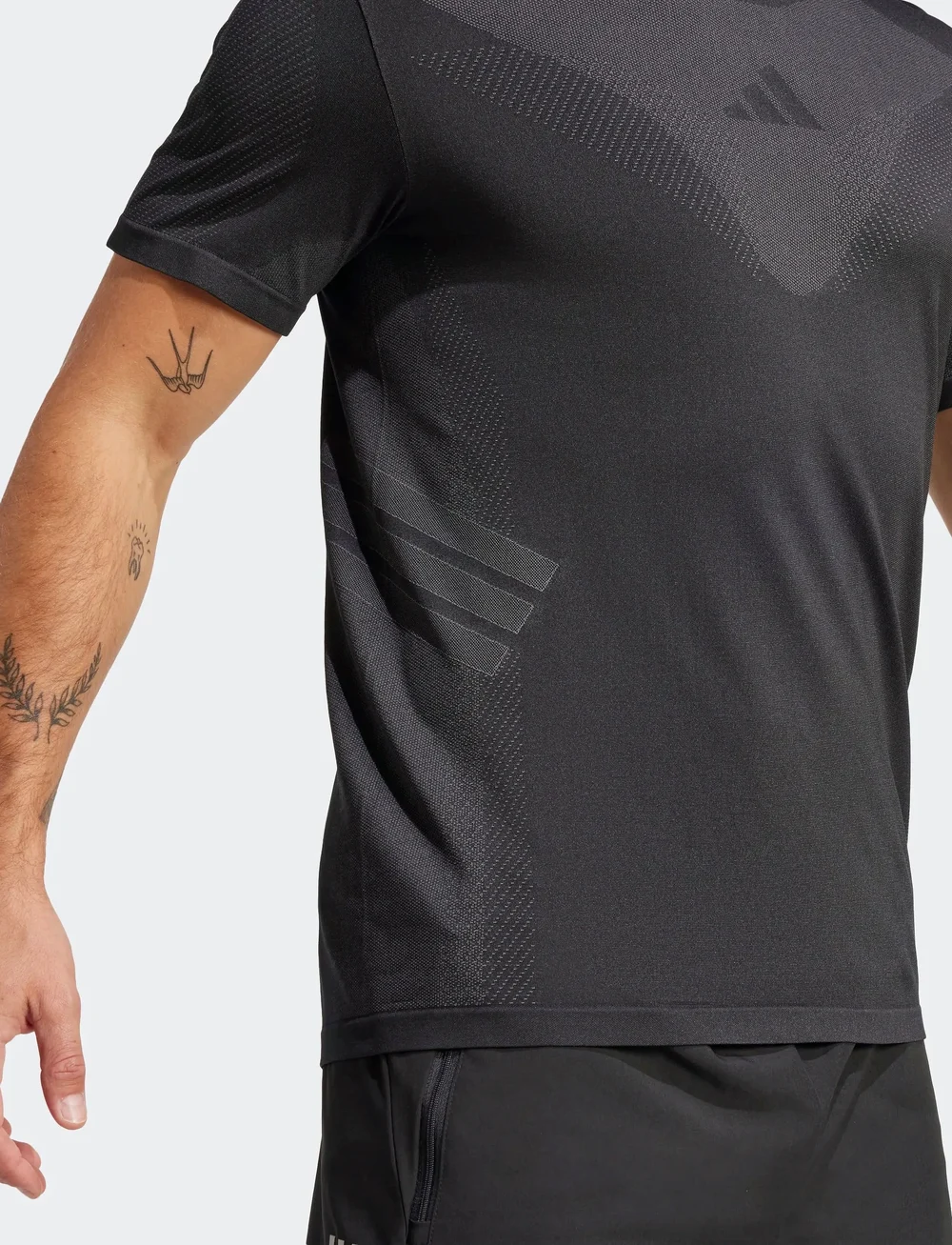 adidas Performance - GYM+ SML TEE - t-shirts - black/gresix - 4