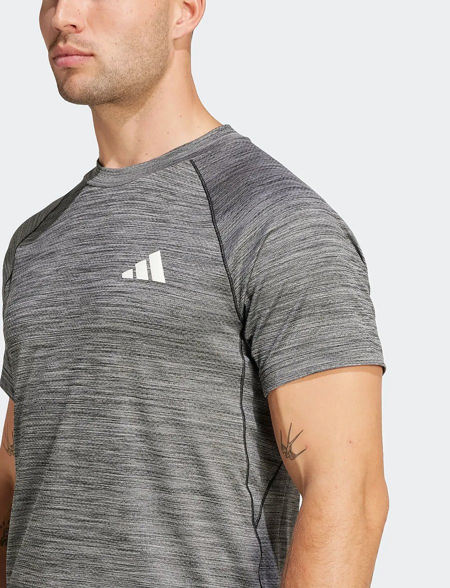 adidas Performance - GYM+ TEE - t-shirts - blckme - 5