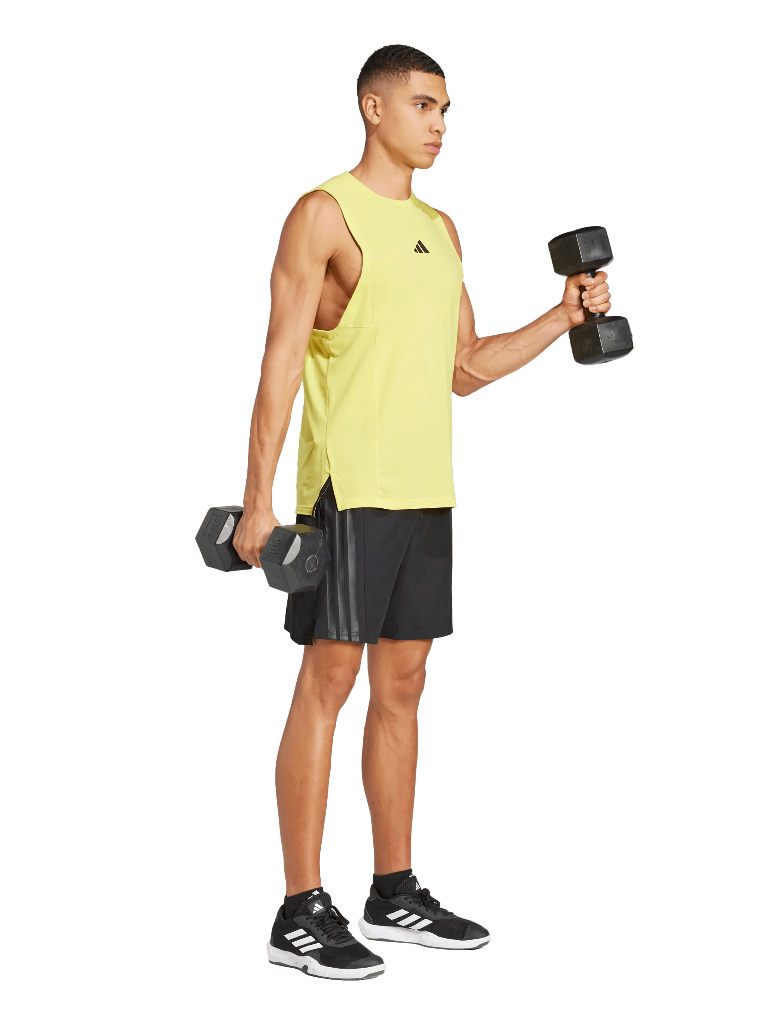 adidas Performance D4T 3S Short, S 18 cm, Black, Sport Shorts > Sport Training Shorts, Herre