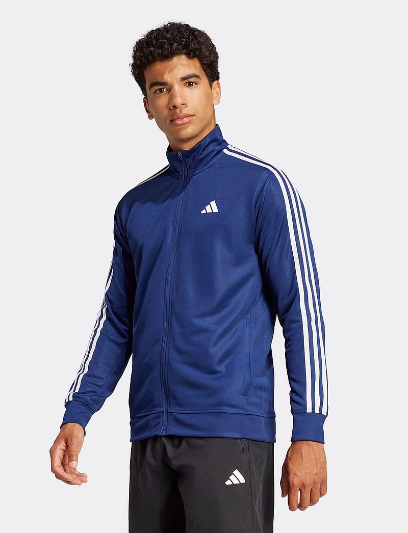 adidas Performance - TR-ES 3S T-TOP - fleece og mellemlag - dkblue - 5