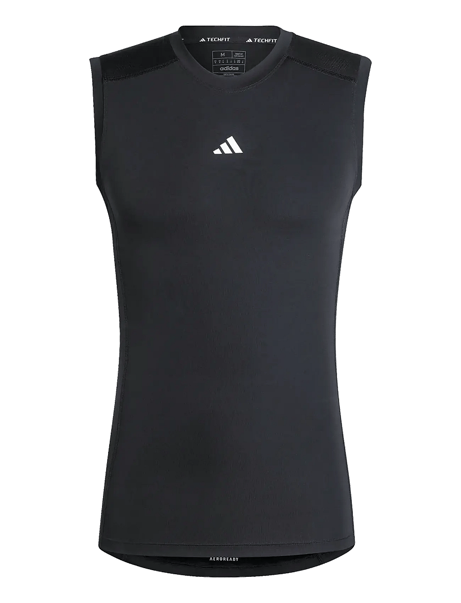 adidas Performance - TF C SL TEE - tank tops - black - 1