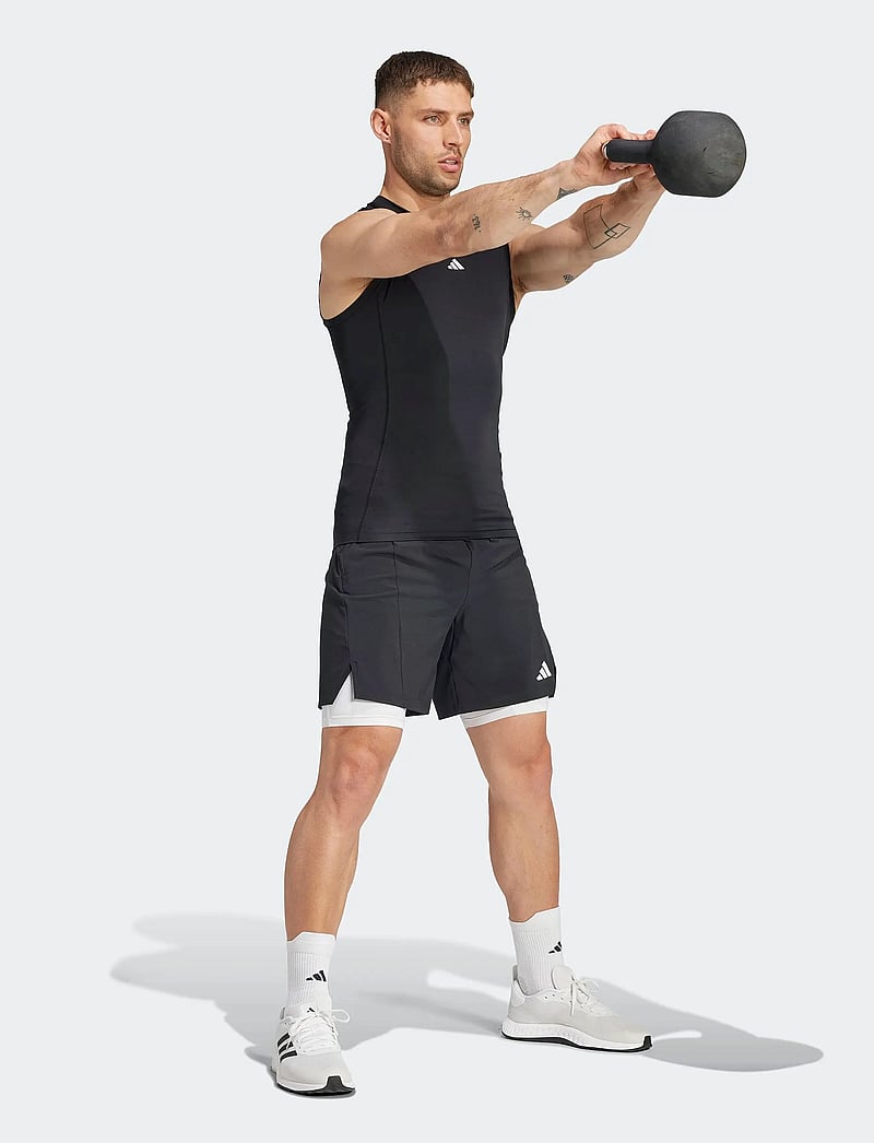 adidas Performance - TF C SL TEE - treenitopit - black - 0