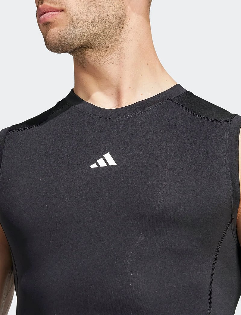adidas Performance - TF C SL TEE - treenitopit - black - 3
