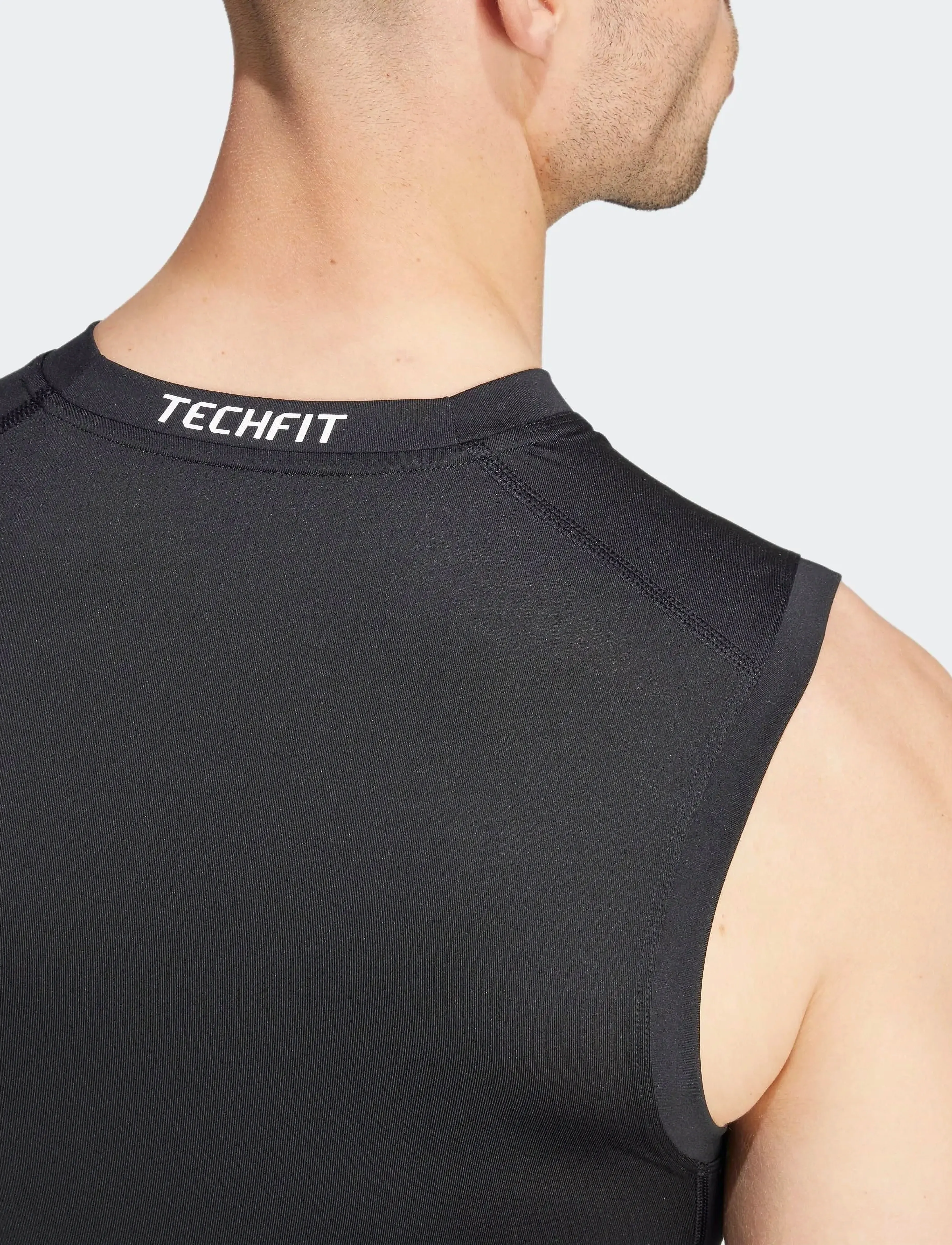 adidas Performance TF C SL TEE - Tank Tops - BLACK / black