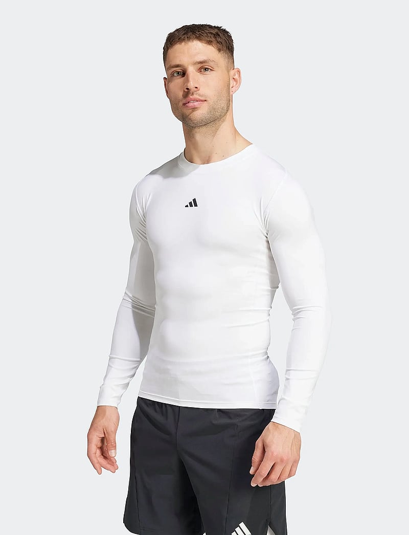 adidas Performance - TF LS TEE - langærmede t-shirts - white - 2