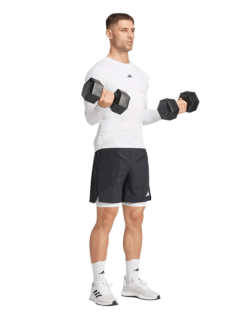 adidas Performance - TF LS TEE - longsleeved tops - white - 2