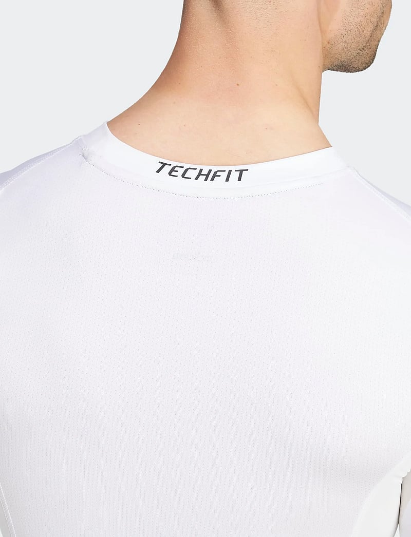 adidas Performance - TF LS TEE - langærmede t-shirts - white - 3