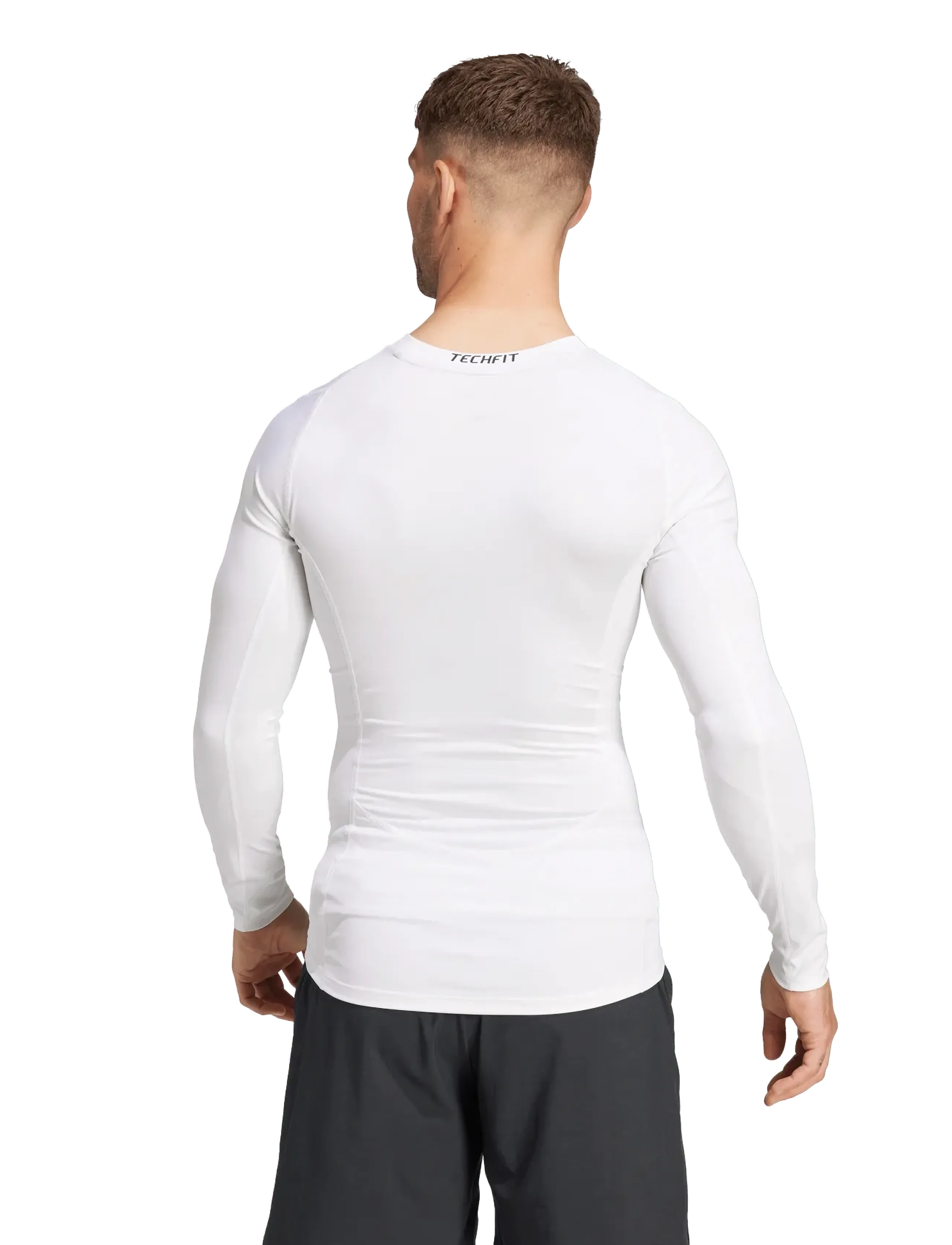 adidas Performance TF LS TEE - Tänavastiil - WHITE / white