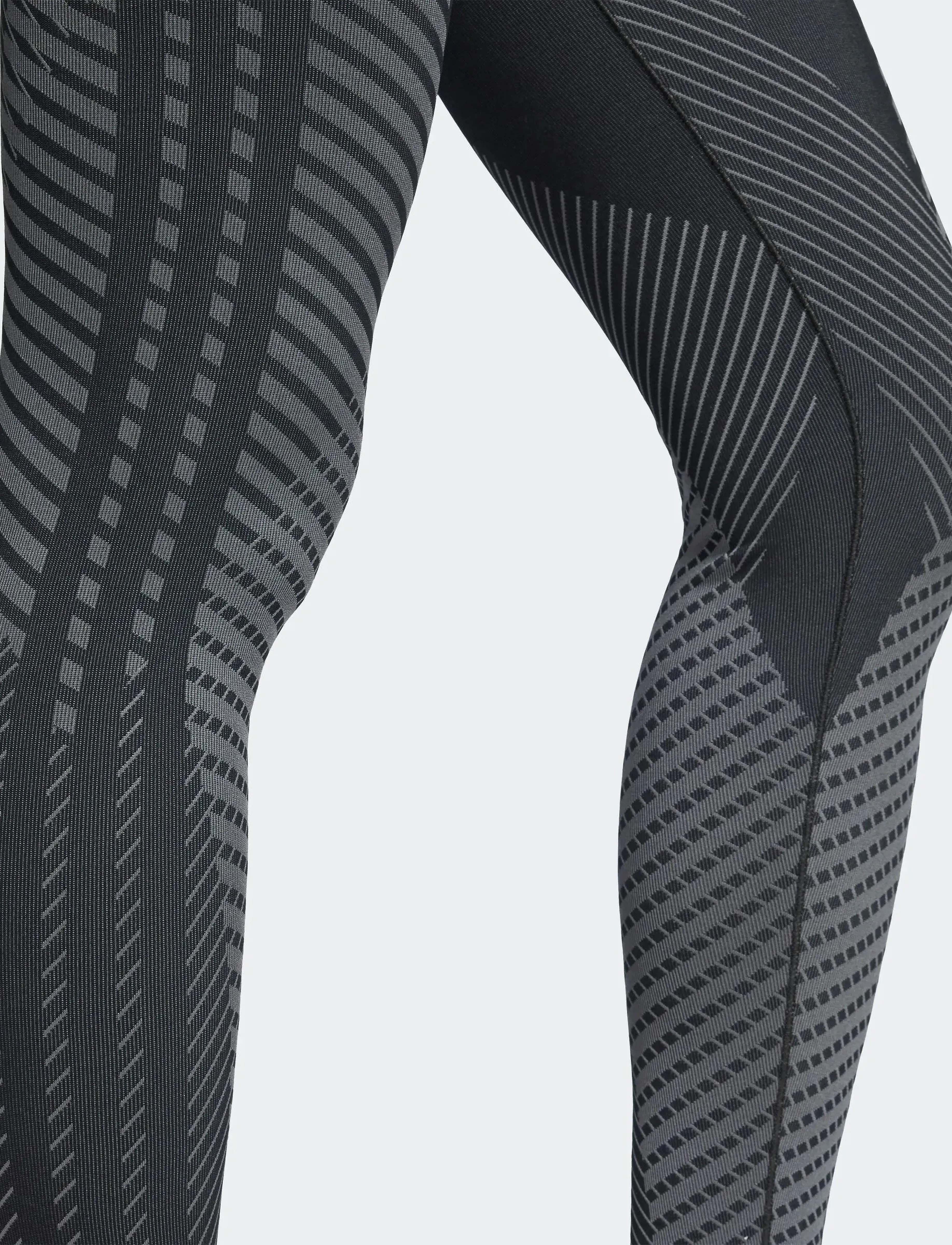 adidas Performance - KNIT 7/8 L - 7/8 length - black/gresix - 3