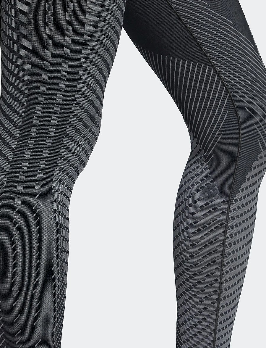 adidas Performance - KNIT 7/8 L - 7/8 länge - black/gresix - 3