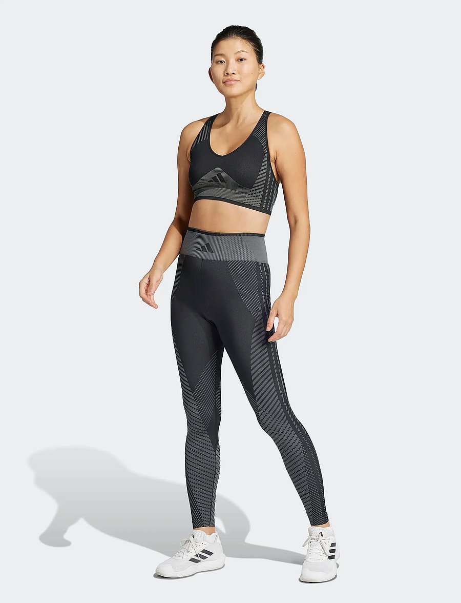 adidas Performance - KNIT 7/8 L - 7/8 länge - black/gresix - 4