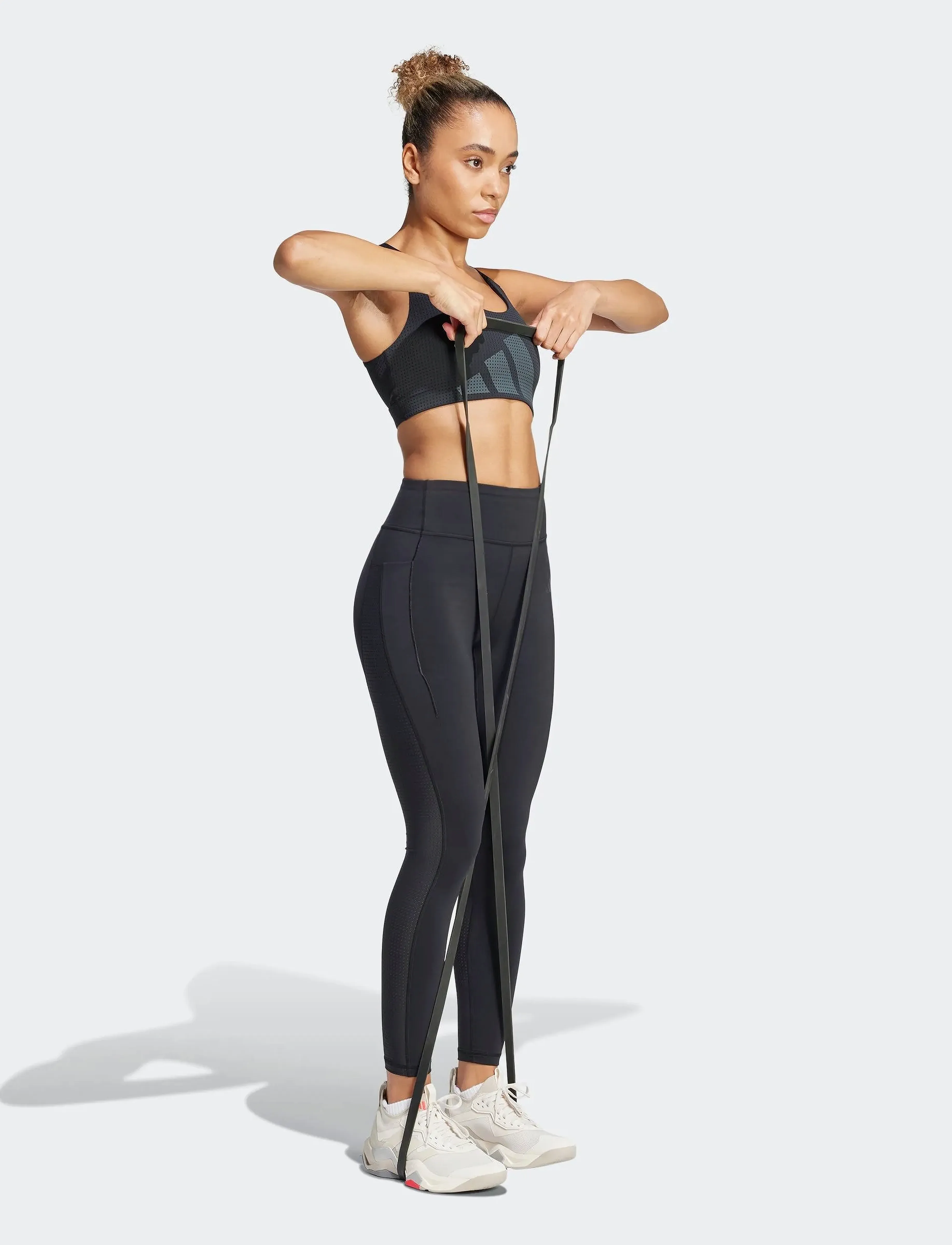 adidas Performance Cool Int. 7/8 L, Kvinder, Højtaljede 7/8 Leggings, Sort, Str: S