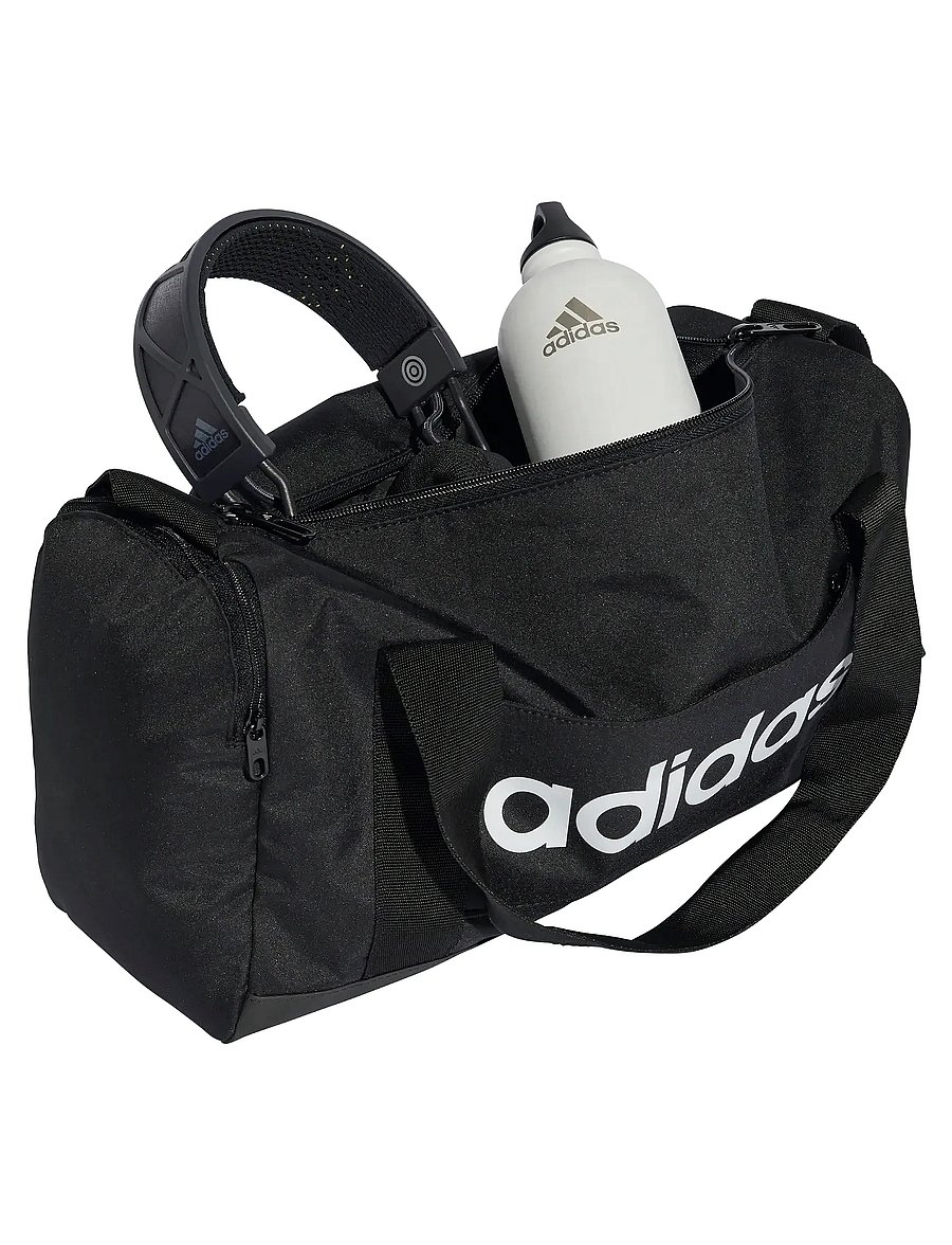 adidas Performance - LINEAR DUFF XS - træningstasker - black/black/white - 4