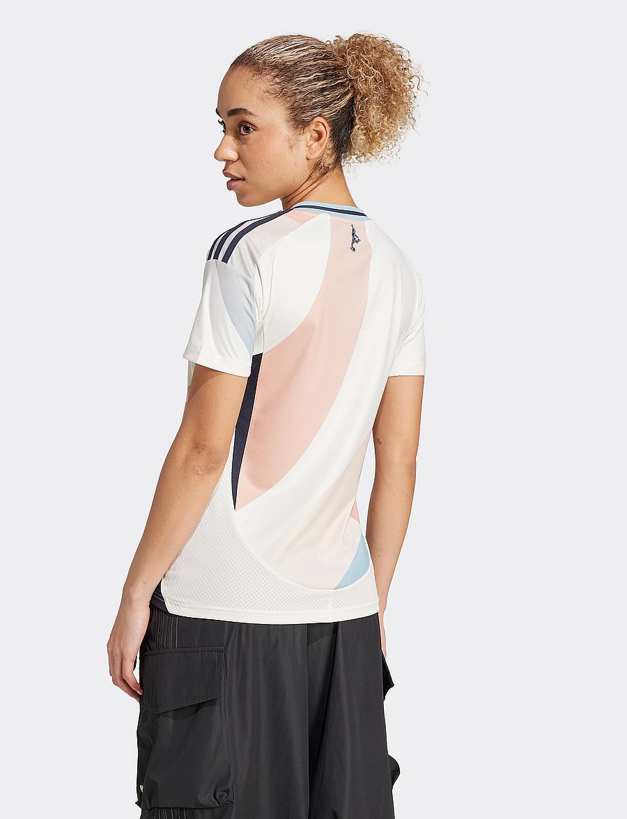 adidas Performance - RFEF A JSY W - oberteile & t-shirts - cwhite - 4