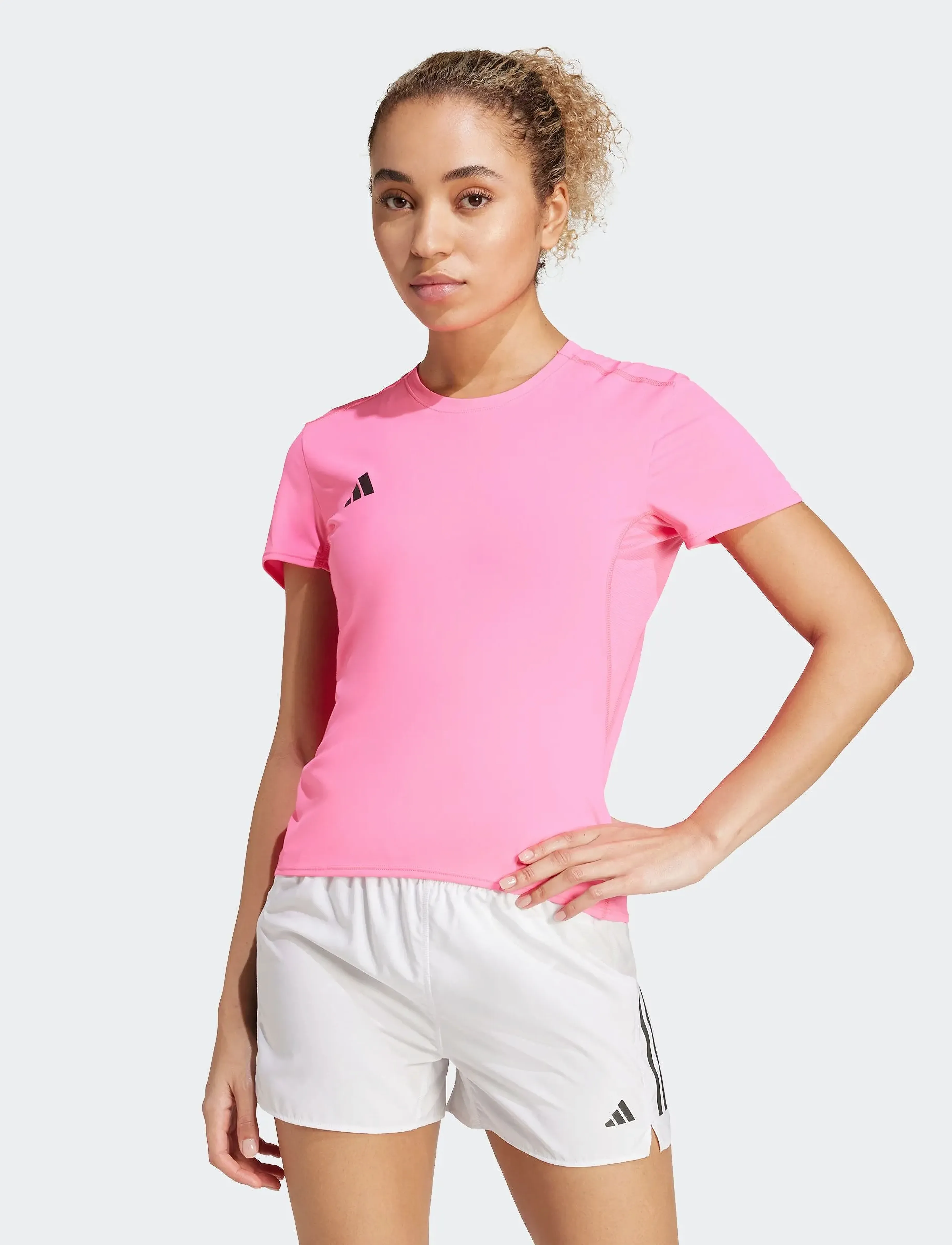 adidas Performance ADIZERO E TEE - T-särgid - LUCPNK / pink/rose