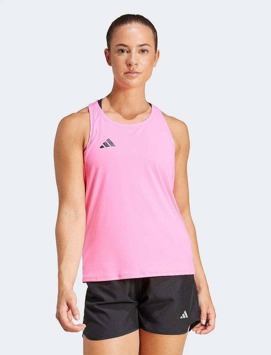 adidas Performance - ADIZERO E TANK - débardeurs - lucpnk - 0